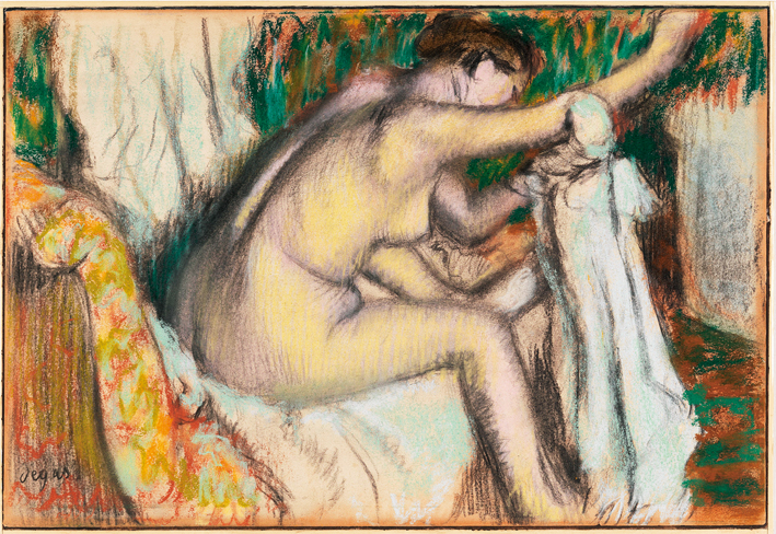  埃德加·德加 Edgar Degas—— 洗浴的裸女 (1)